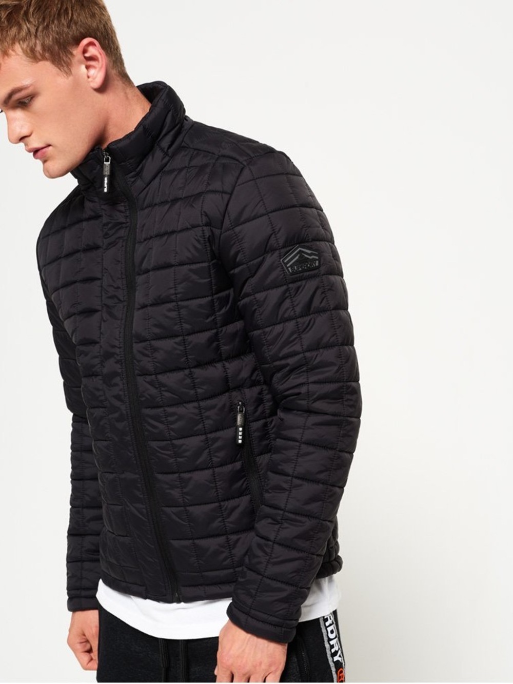 SUPERDRY | M | Men’s Box Quilt Fuji Zip Puff Jacket Windbreaker